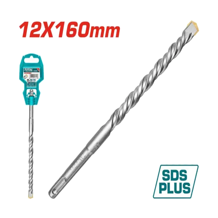 BROCA P/ ROTOMARTILLO 12X160MM SDS PLUS TOTAL 1