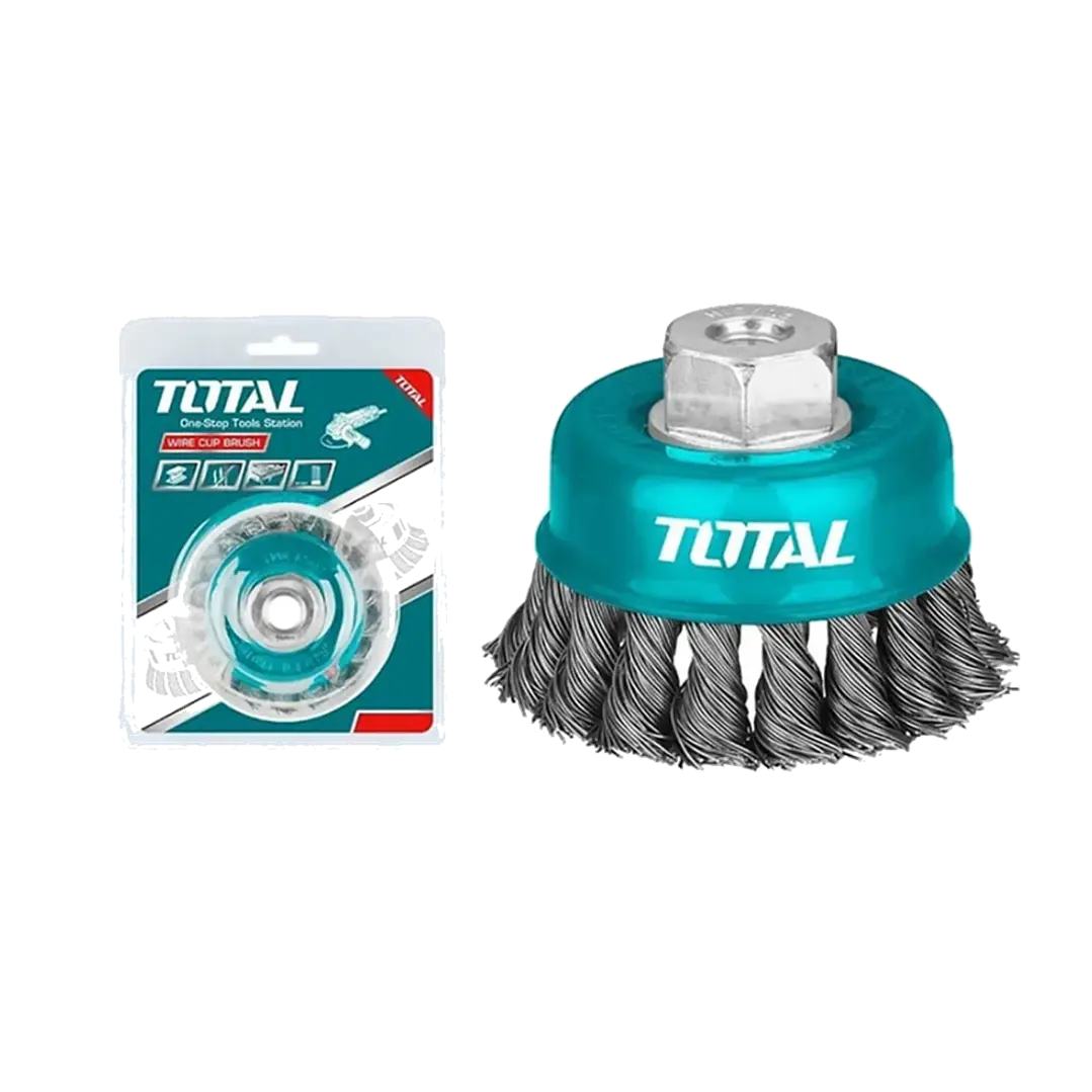 Escobilla De Copa Trenzada Torcida 125mm Esmeril Total 1