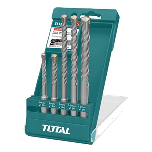 Set De Mechas Sds Plus Rotomartillo 5 Piezas Total Tac190501