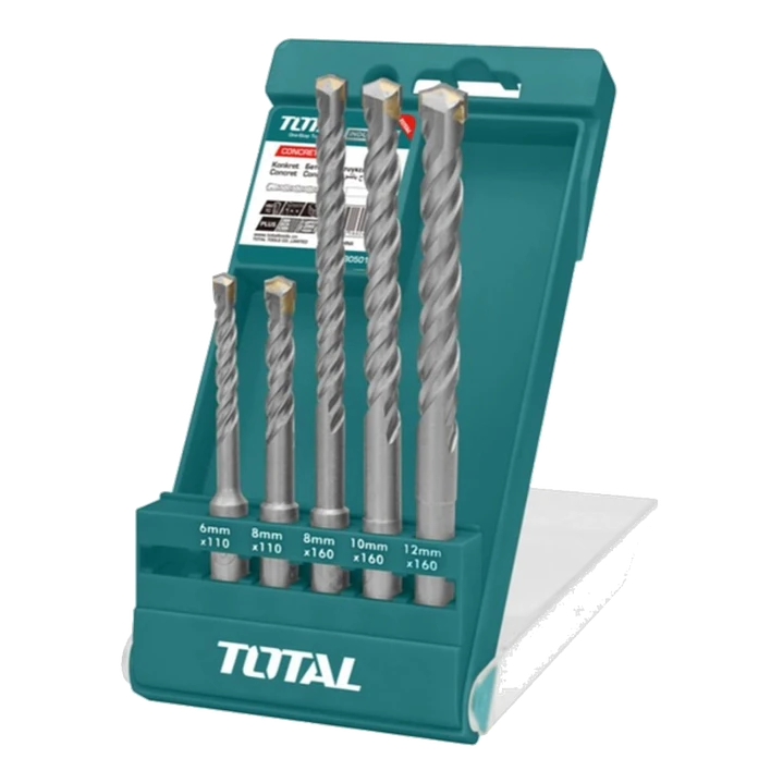 Set De Mechas Sds Plus Rotomartillo 5 Piezas Total Tac190501 1