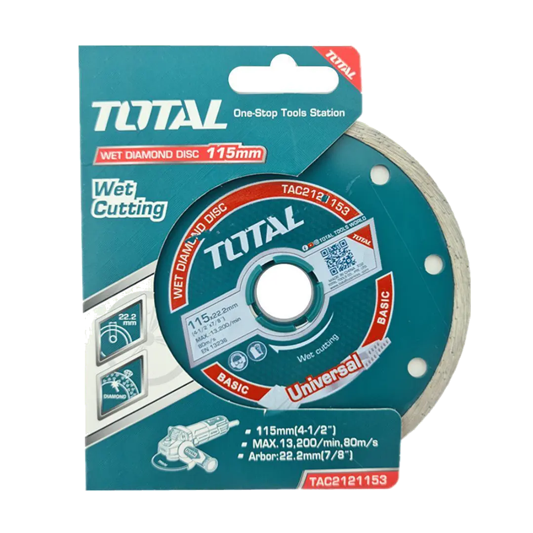 Disco Diamantado Corte Humedo 4 1/2 115mm Total Tac2121153 1