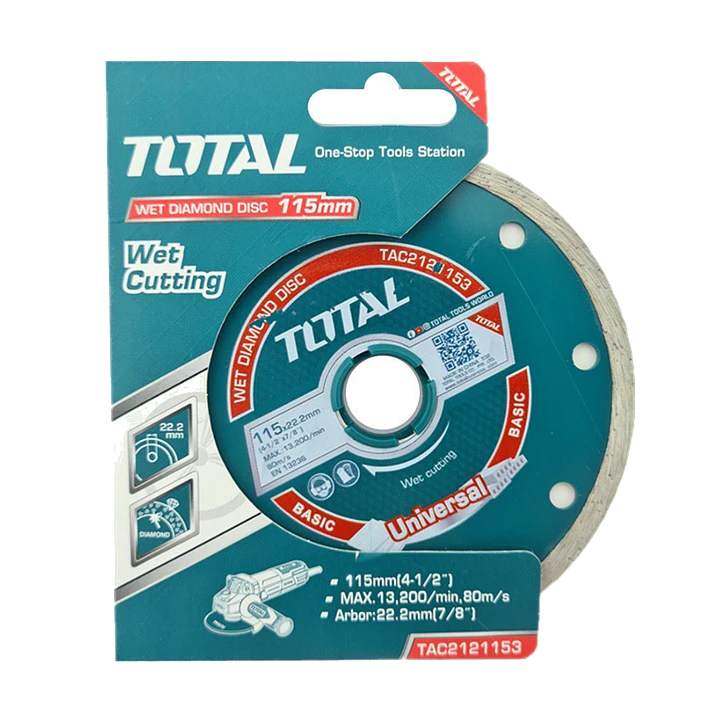 Disco Diamantado Corte Humedo 4 1/2 115mm Total Tac2121153 1