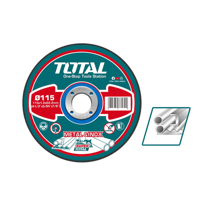 DISCO CORTE P/ METAL ABRASIVO 115MM X 1.2MM TOTAL 1