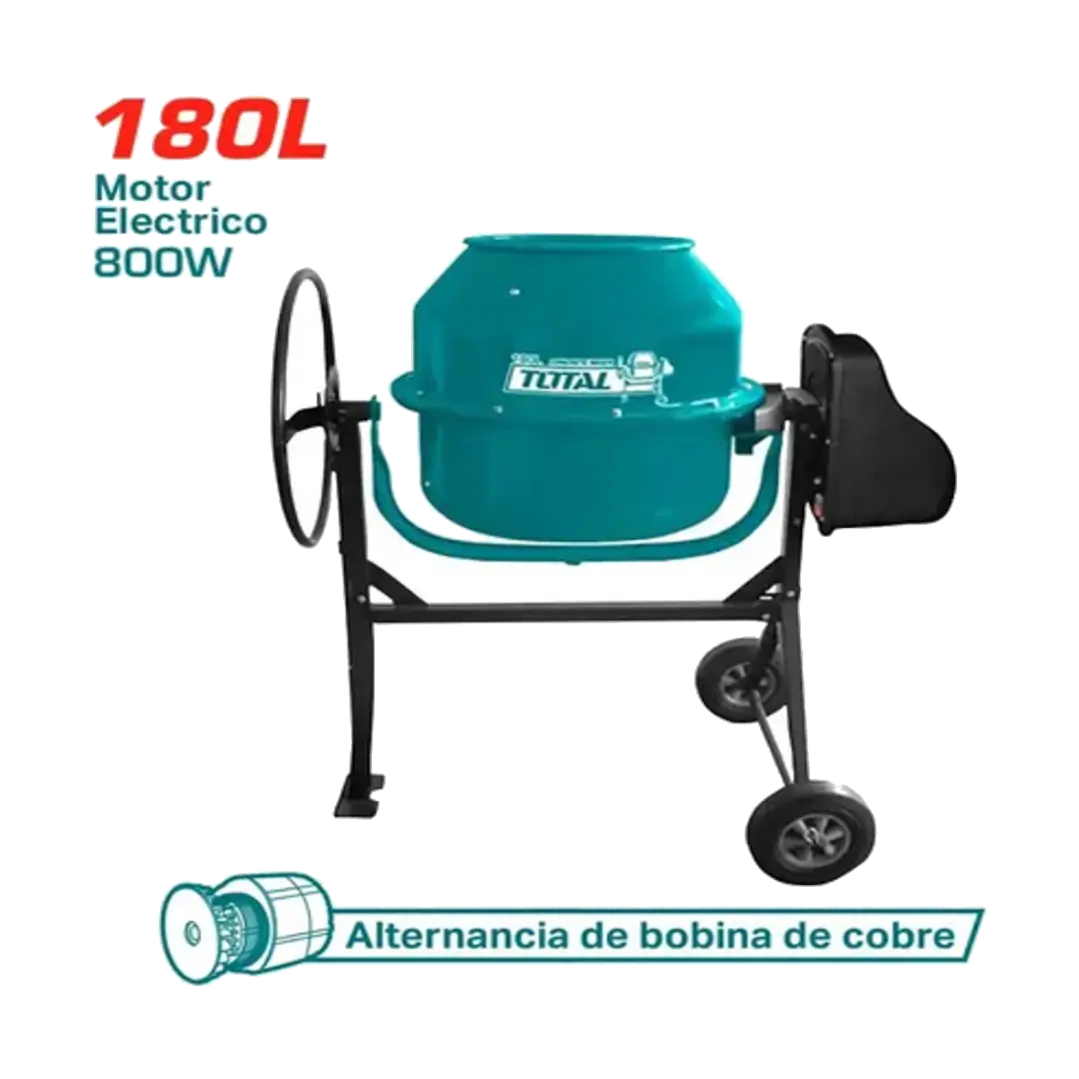 BETONERA DE CONCRETO 180LT 1.10HP TOTAL 1