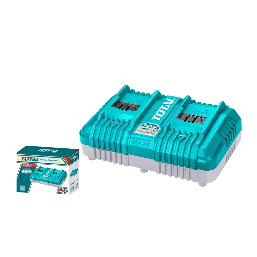 CARGADOR INTELIGENTE DOBLE 20V 4A TOTAL 1