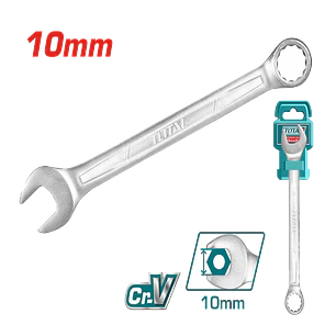 Llave Combinada Cromada 10 mm Tcspa101 Total Tools