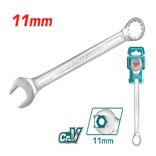 Llave Combinada Cromada 11 mm Tcspa111 Total Tools