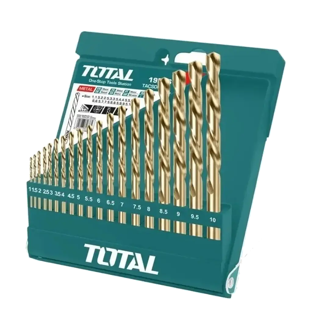 JGO BROCAS X19PCS P/ METAL HSS TOTAL 1
