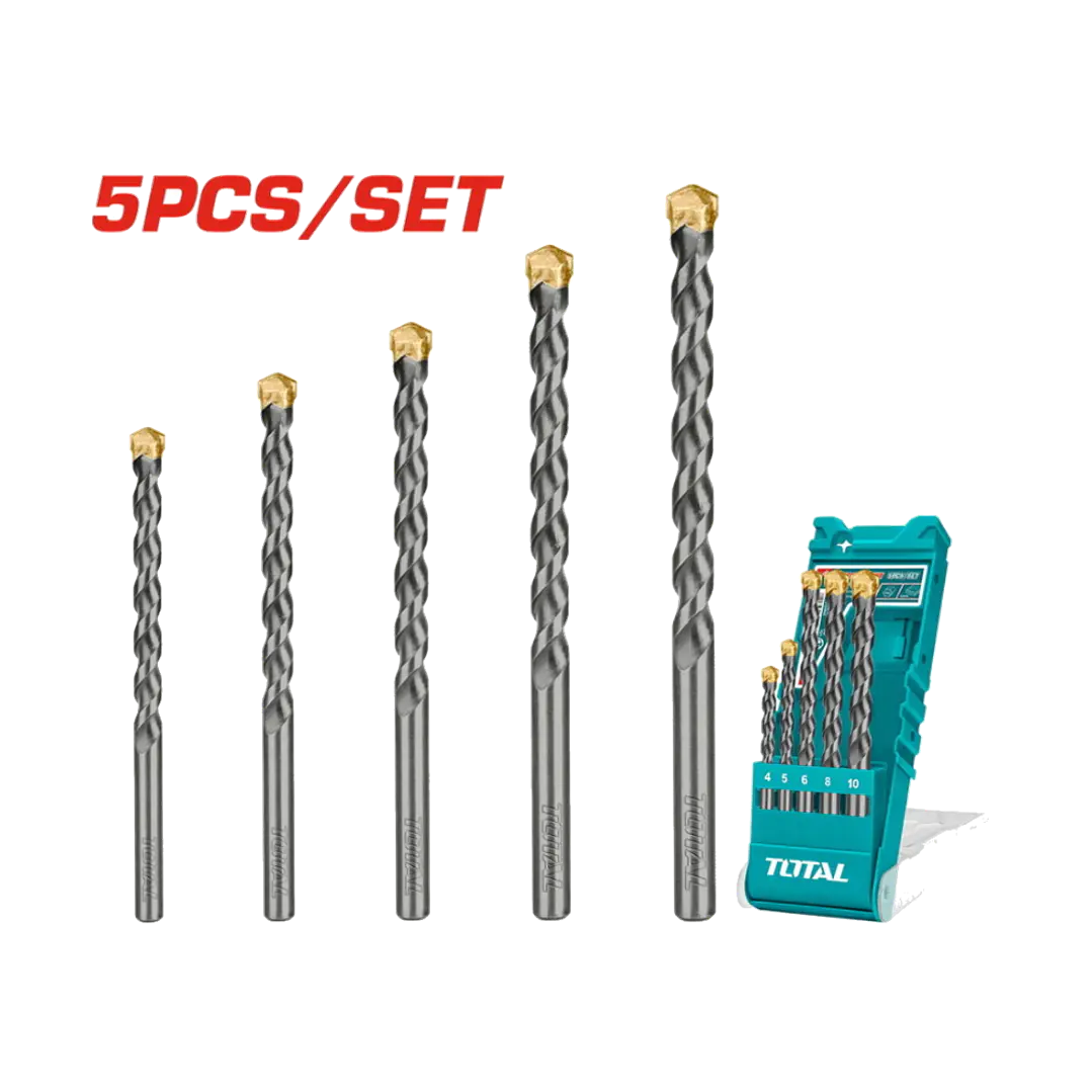Kit Set Juego Brocas Para Concreto 5 Piezas Total Tacsd5051 1