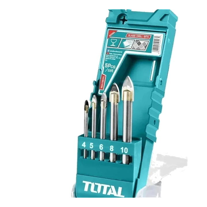 JGO BROCAS X5PCS PUNTA FLECHA P/ VIDRIO TOTAL  1