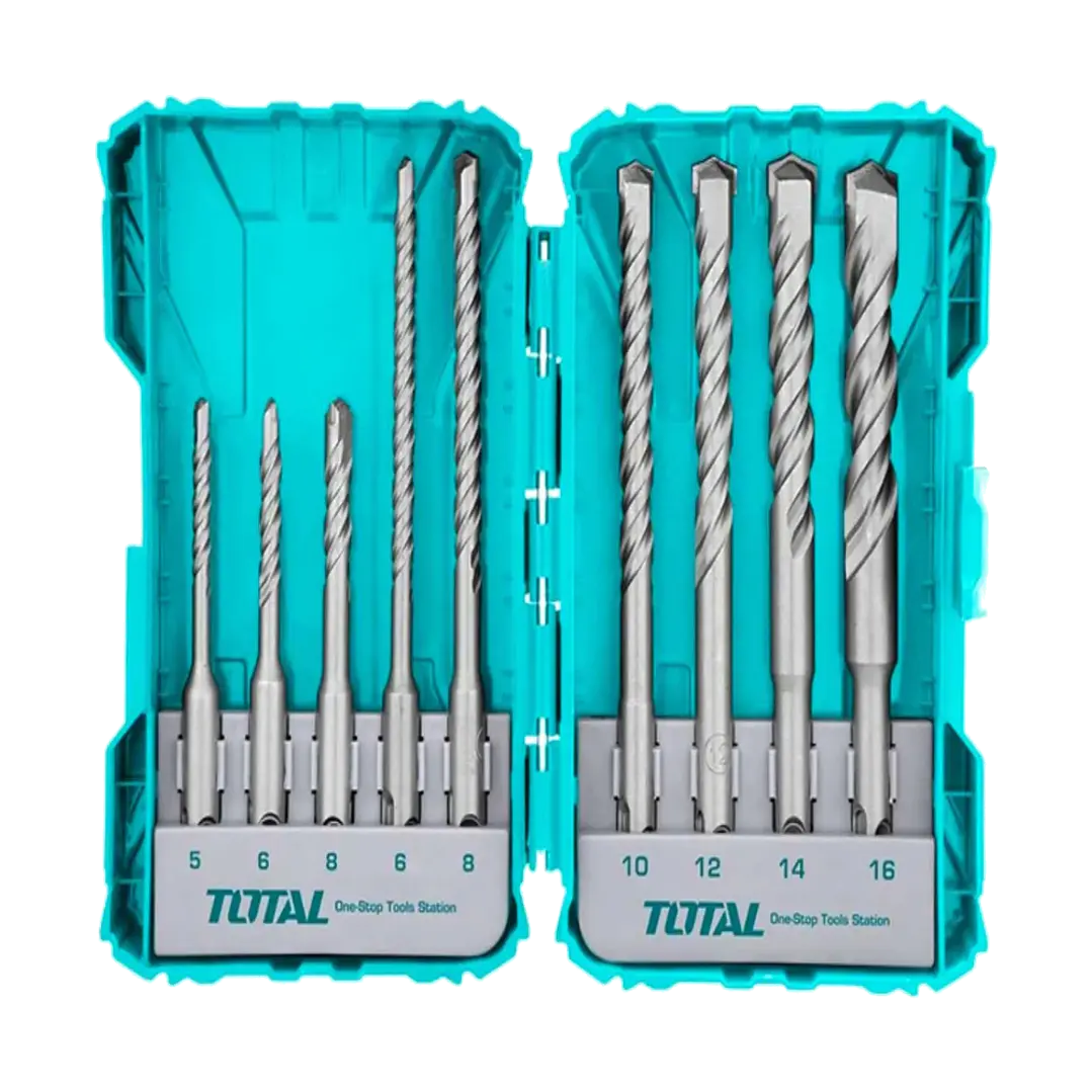 Juego De Brocas P/ Rotomartillo 9 Piezas Total Tacsdl30906 1