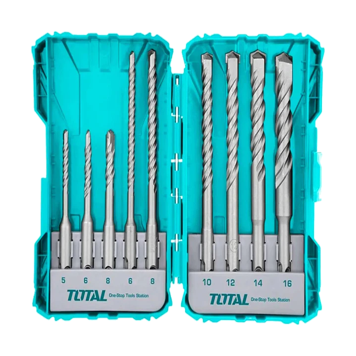 Juego De Brocas P/ Rotomartillo 9 Piezas Total Tacsdl30906 1
