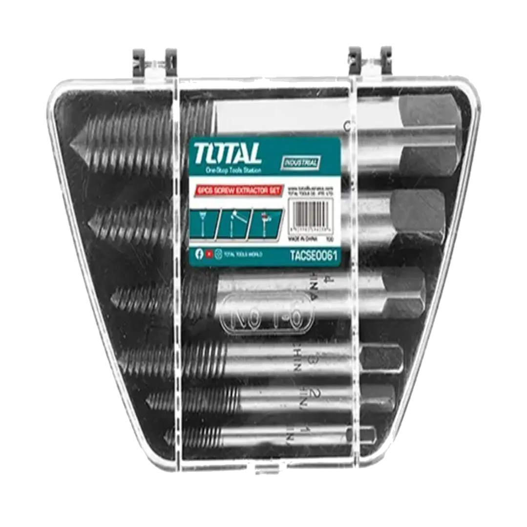 Extractor Tornillo Pernos Cortados 6 Piezas Total Tacse0061 1