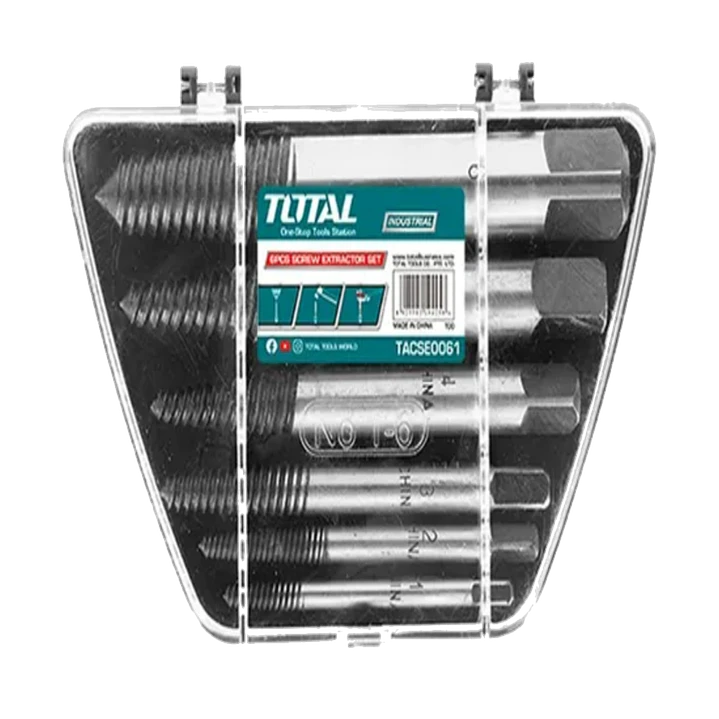 Extractor Tornillo Pernos Cortados 6 Piezas Total Tacse0061 1