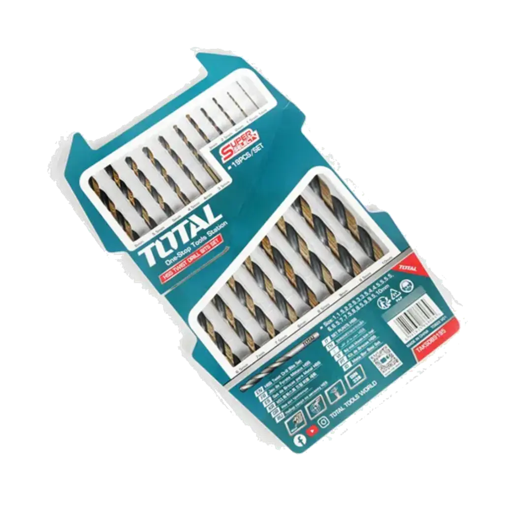 Juego De Brocas 19 Piezas P/ Metal Hss Total Taksdb9195 1