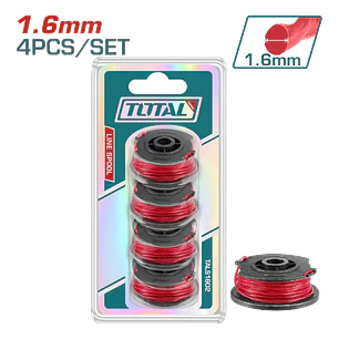 Set De Hilo Nylon P/ Orilladora 4 Piezas Total Tals1602