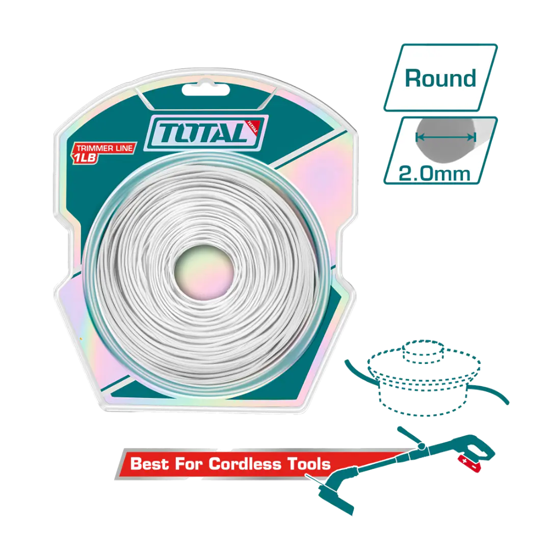 HILO NYLON PARA ORILLADORA 2.0MM 1LB TOTAL 1