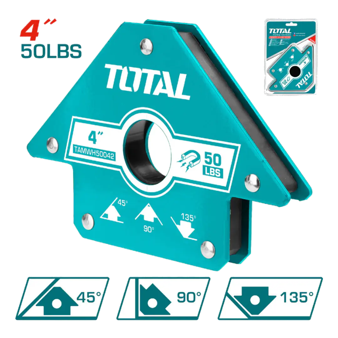 Escuadra Magnetica 50 Lbs 4 Pulgada Para Soldar Total 1