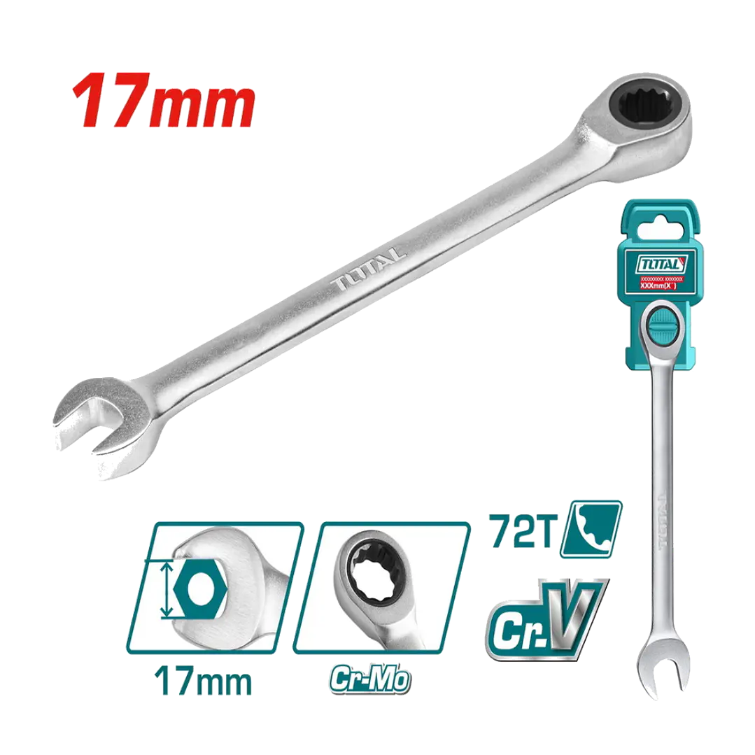 LLAVE PUNTA CORONA CON CHICHARRA 17MM TOTAL 1