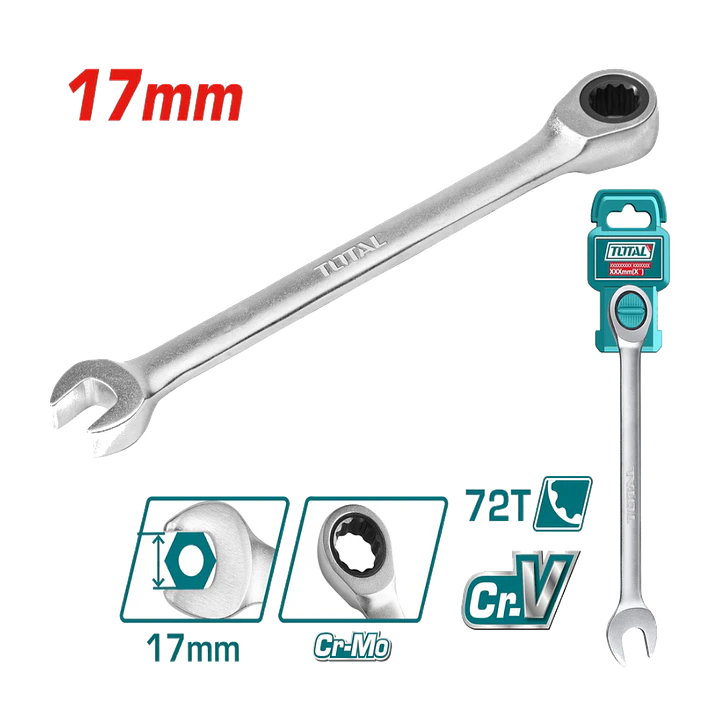 LLAVE PUNTA CORONA CON CHICHARRA 17MM TOTAL 1
