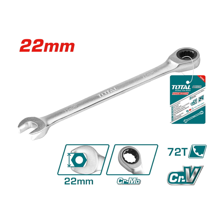 LLAVE PUNTA CORONA CON CHICHARRA 22MM TOTAL 1