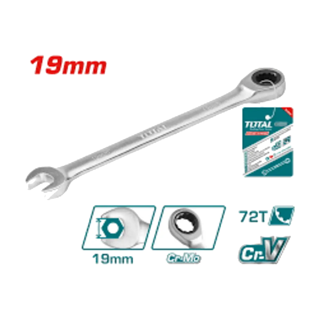 LLAVE PUNTA CORONA CON CHICHARRA 19MM TOTAL 1