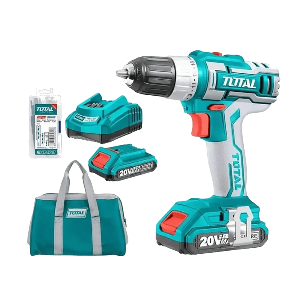 Taladro Atornillador Inalámbrico 10mm 20v 2bt Total TDLI2002 1