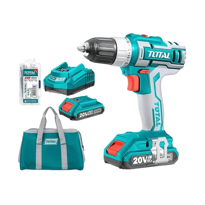 Taladro Atornillador Inalámbrico 10mm 20v 2bt Total TDLI2002 1