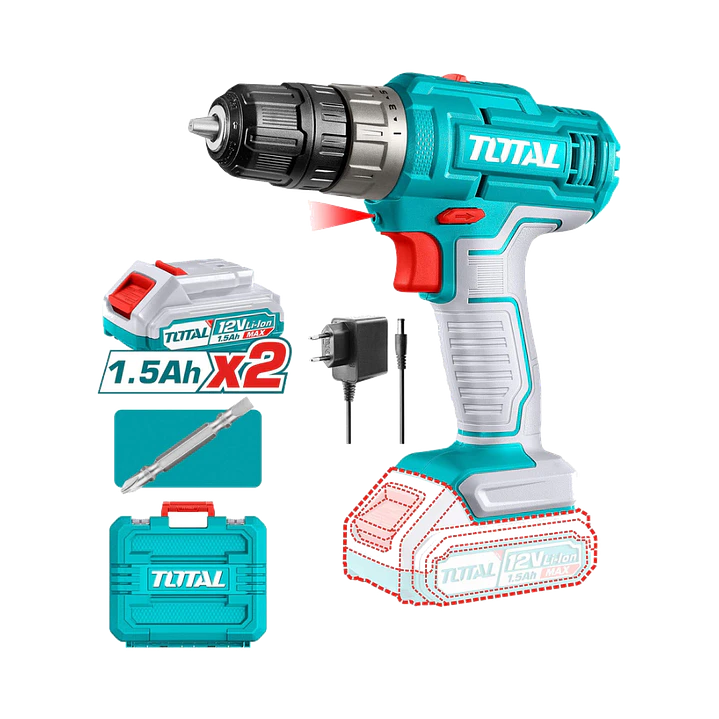 Taladro Inalambrico 10mm 12V Con bateria y Cargador 1