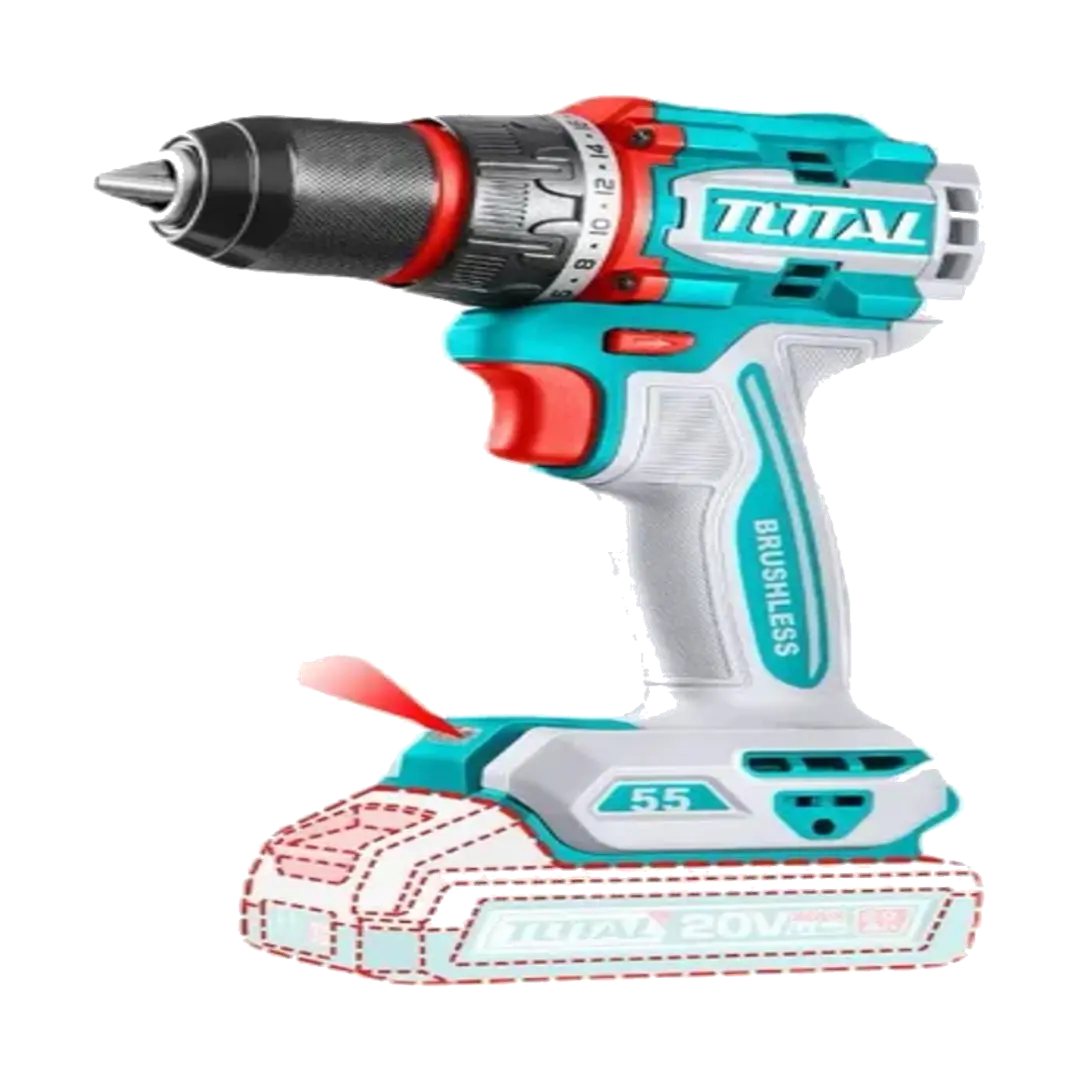 Taladro Inalámbrico Total 55 13mm Tdli205581 Turquesa 50/60hz 1
