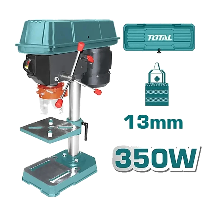 Taladro De Pedestal 350w 13mm Total Tdp133501 Color Turquesa 1