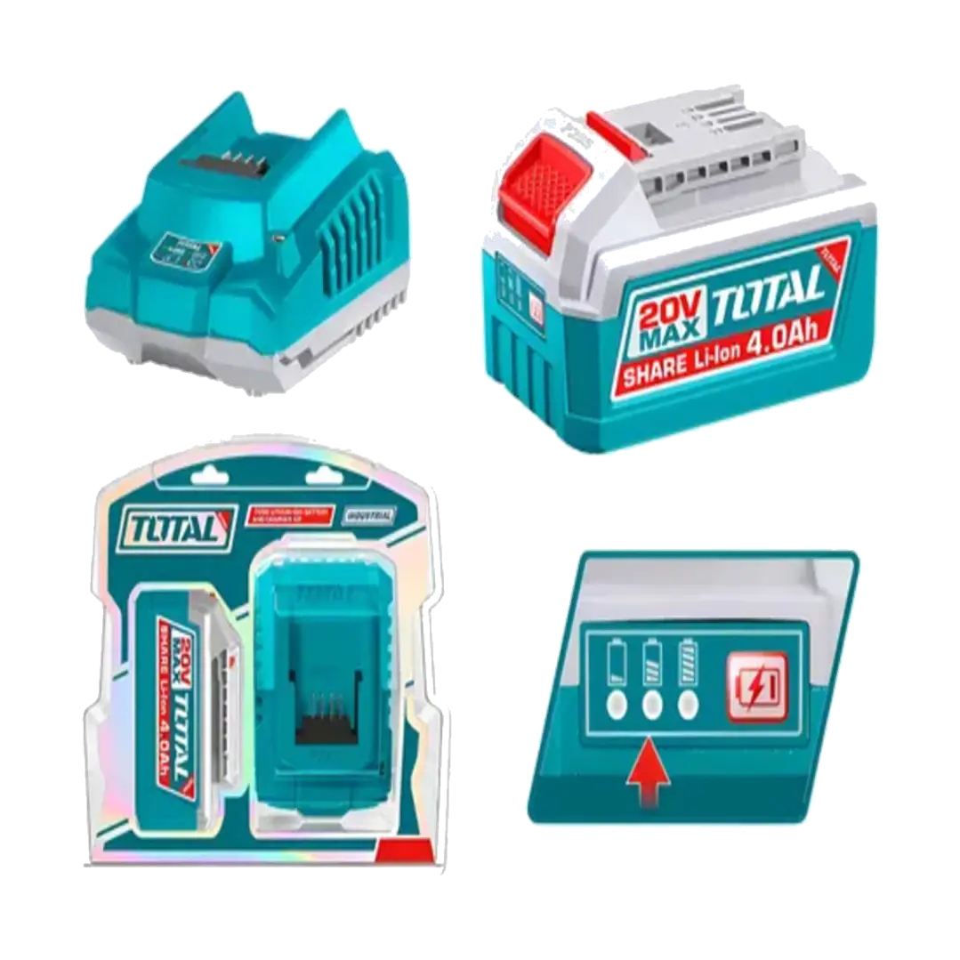 KIT DE BATERIA Y CARGADOR 20V 4.0AH TOTAL 1