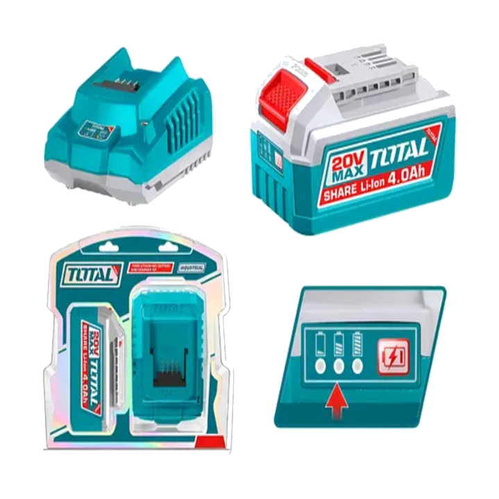 KIT DE BATERIA Y CARGADOR 20V 4.0AH TOTAL 1