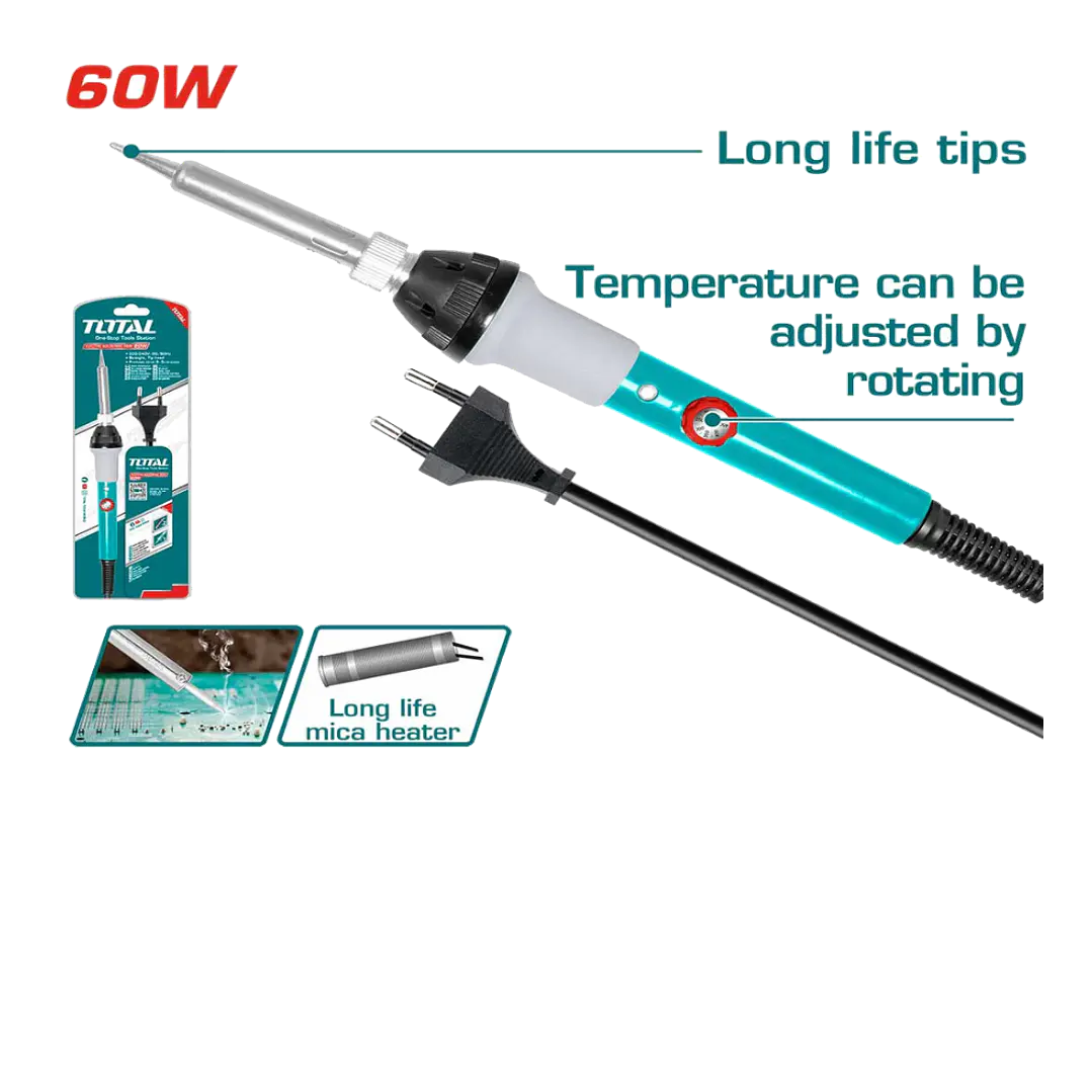Cautin Tipo Lapiz P/ Soldar Temperatura Regulable 60w Total 1