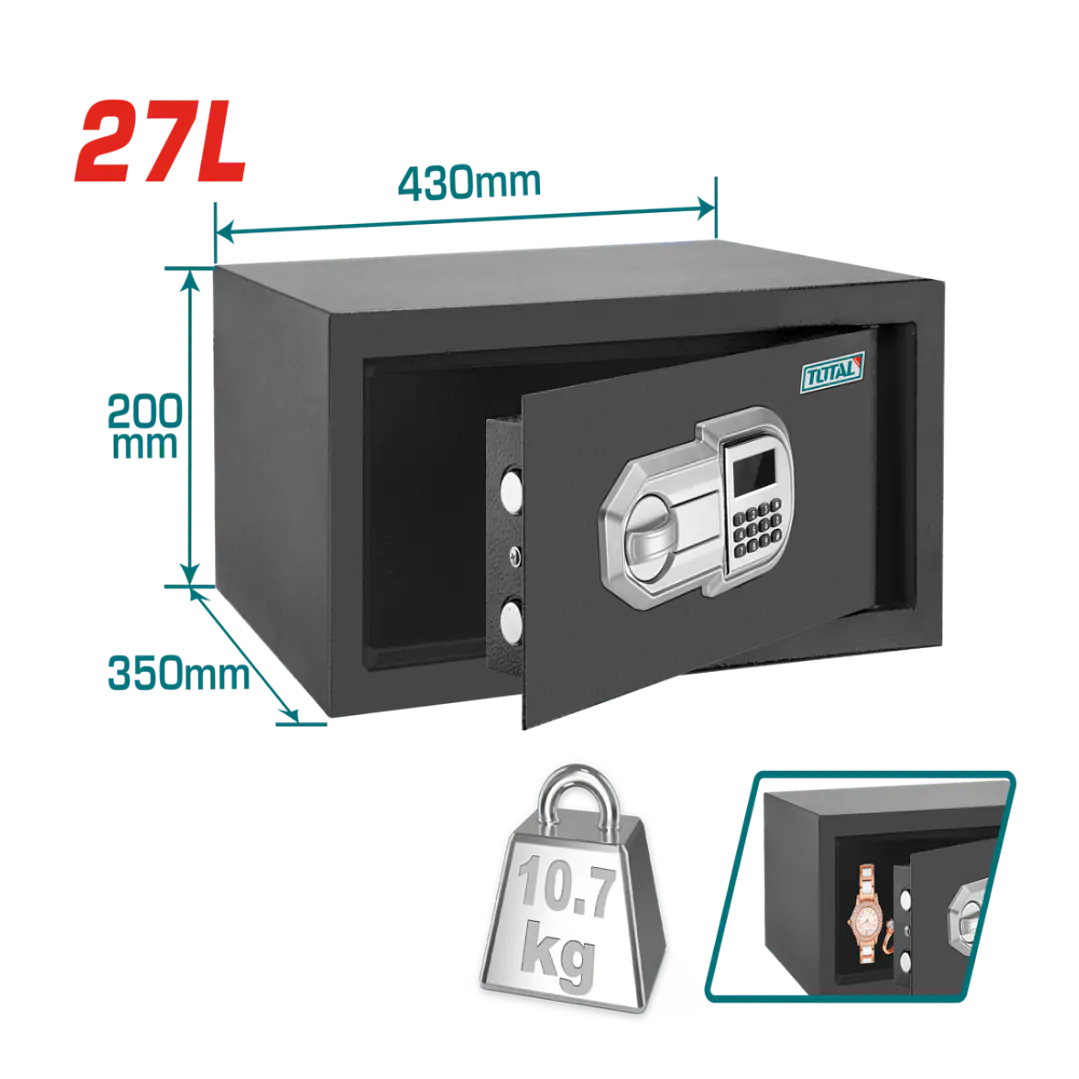  CAJA DE SEGURIDAD 27LTS TOTAL 1