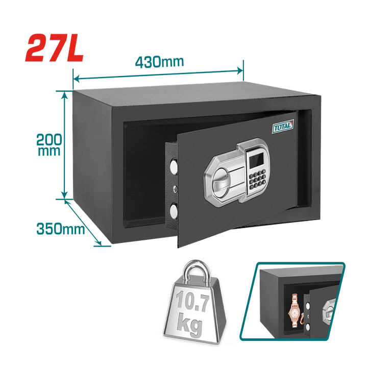  CAJA DE SEGURIDAD 27LTS TOTAL 1