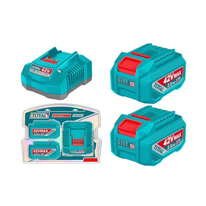 KIT DE BATERIAS Y CARGADOR 42V 2.0AH X 2PCS TOTAL 1