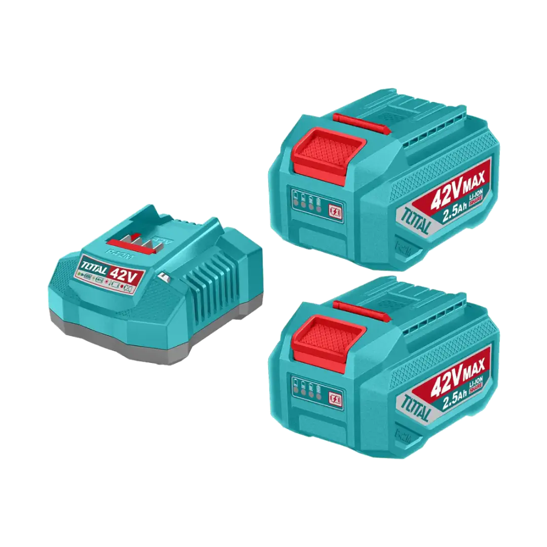 KIT DE BATERIAS Y CARGADOR 42V 2.5AH X 2PCS TOTAL 1