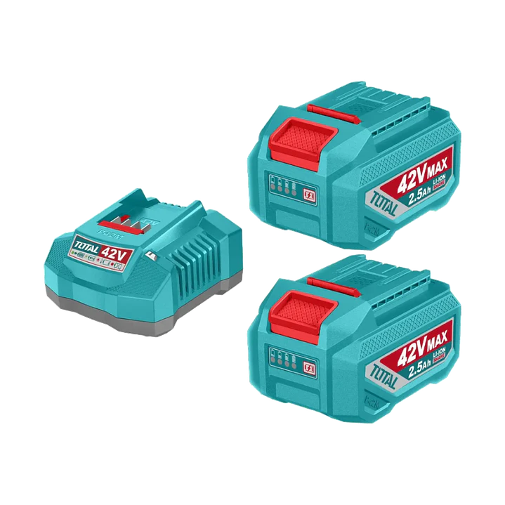KIT DE BATERIAS Y CARGADOR 42V 2.5AH X 2PCS TOTAL 1