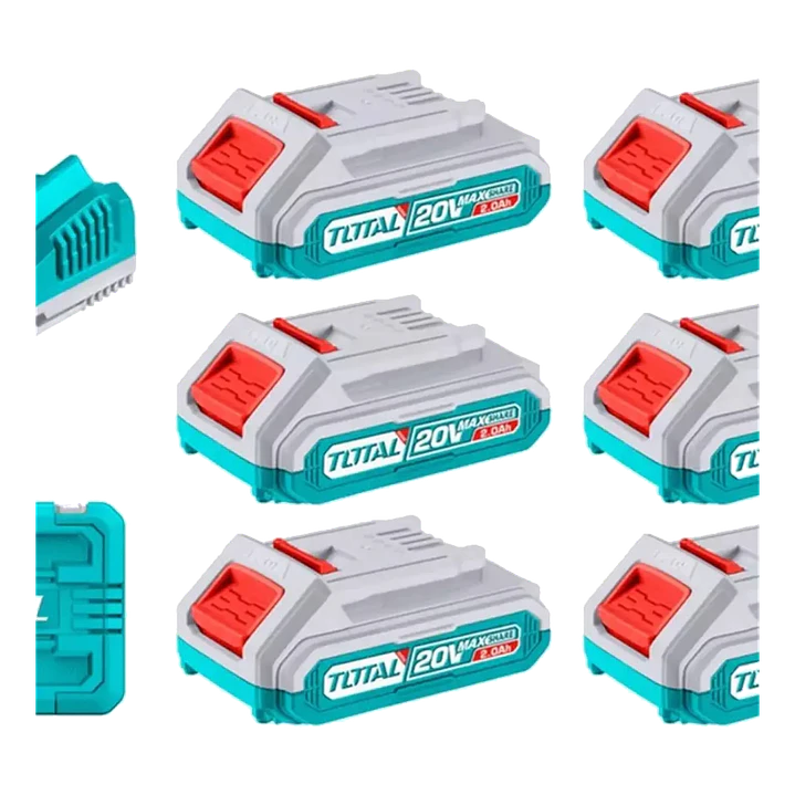 KIT DE BATERIAS Y CARGADOR 20V 2.0AH X 6PCS TOTAL 1
