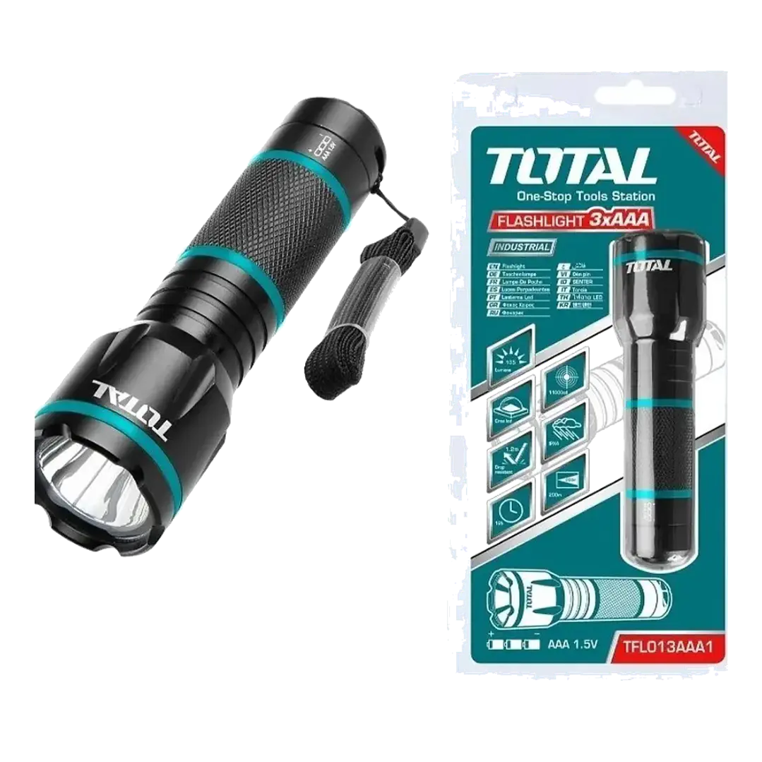 LINTERNA DE MANO 200 LUMENS TOTAL 1
