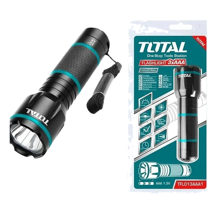 LINTERNA DE MANO 200 LUMENS TOTAL 1