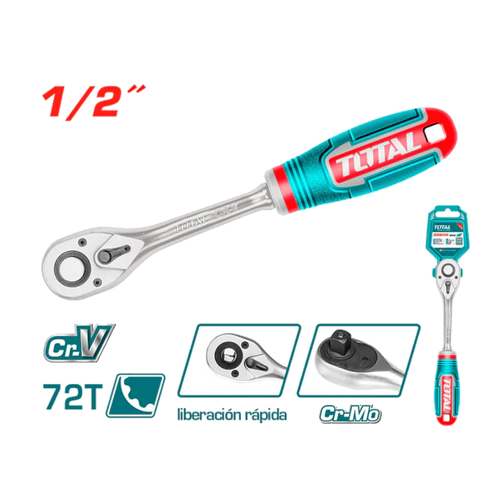 Llave Chicharra Cuadrante 1/2 Pulgadas Total Tht106126 1