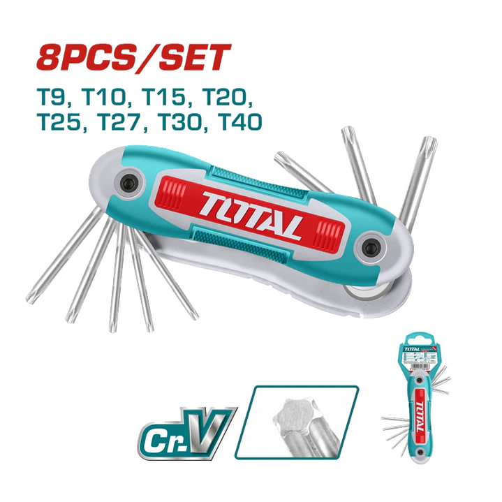 Juego Llaves Allen Torx T9-t40 8 Piezas Total Tht1061846 1