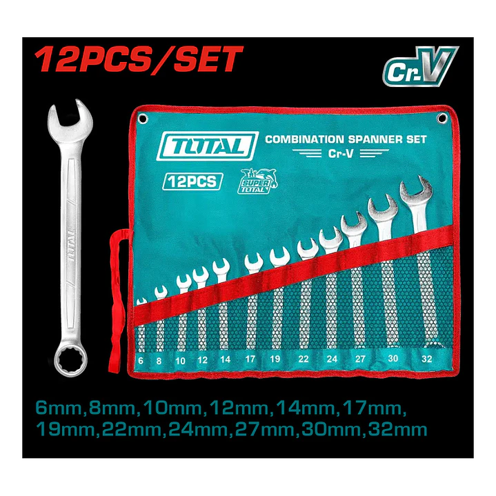 Jgo Llave Punta Corona Por 12pcs 6-32mm Total 1