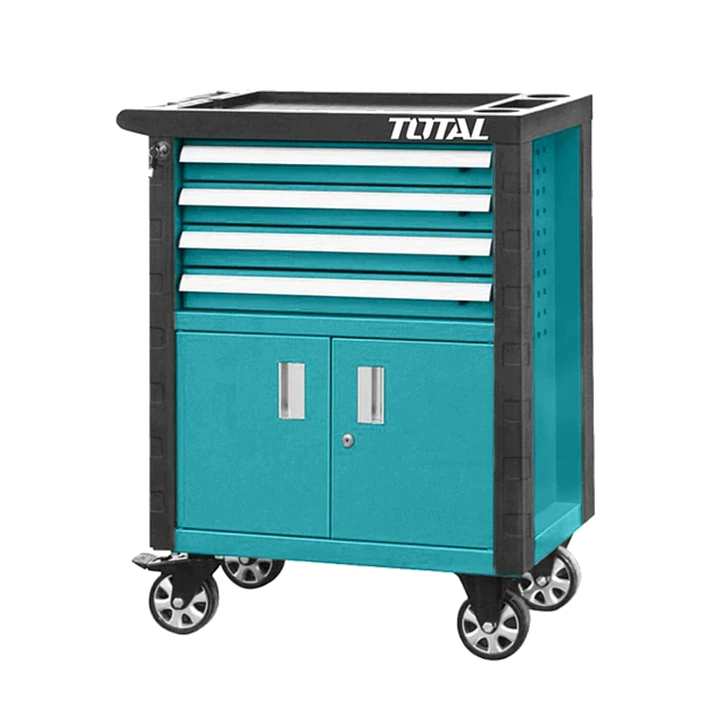 Carro Caja Gabinete Metalico P/ Herramientas 4 Cajones Total 1