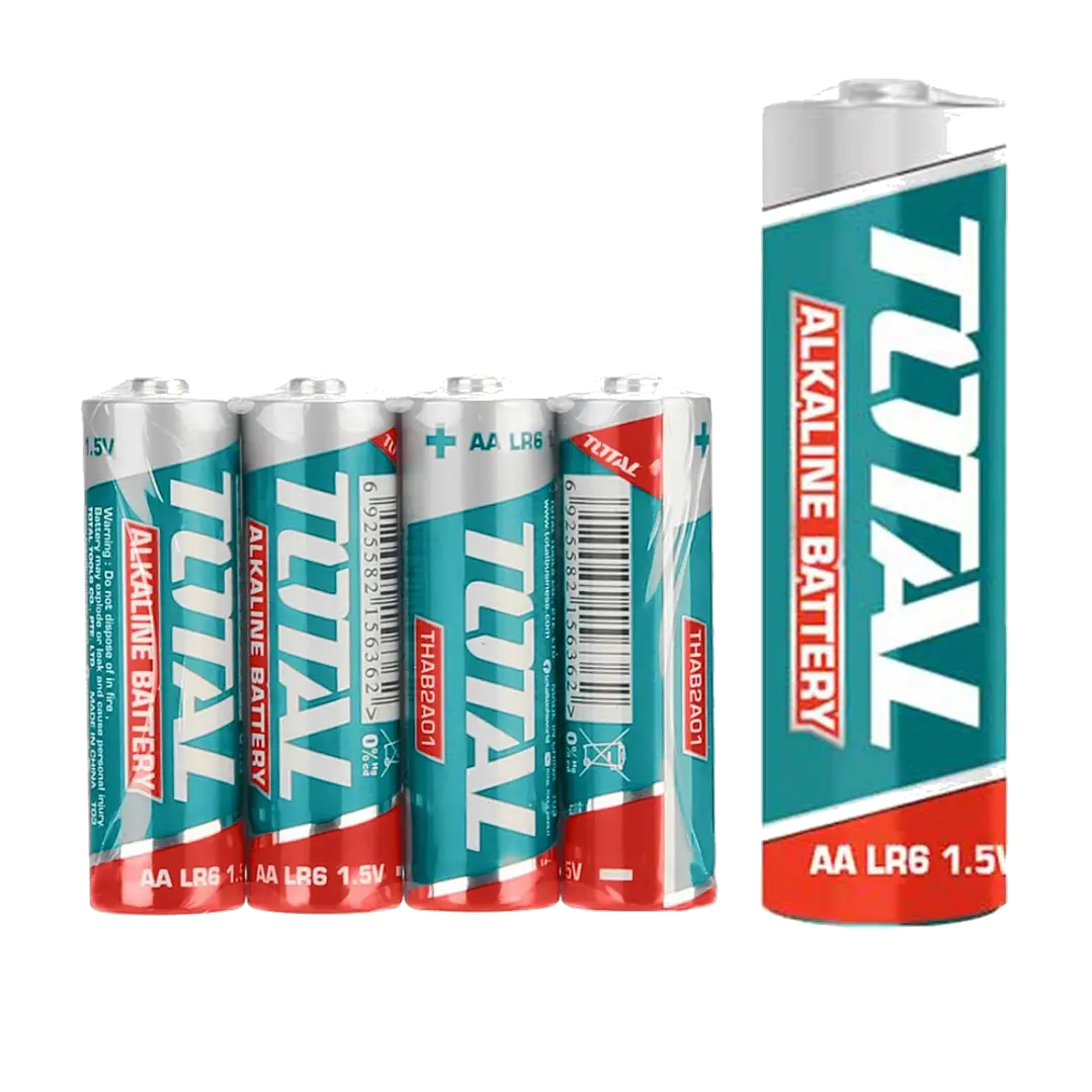 PILAS ALCALINAS AA POR 4PCS TOTAL 1