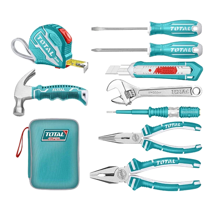 Kit Herramientas Manuales 9 Pcs Estuche Total Thkthp90097 1