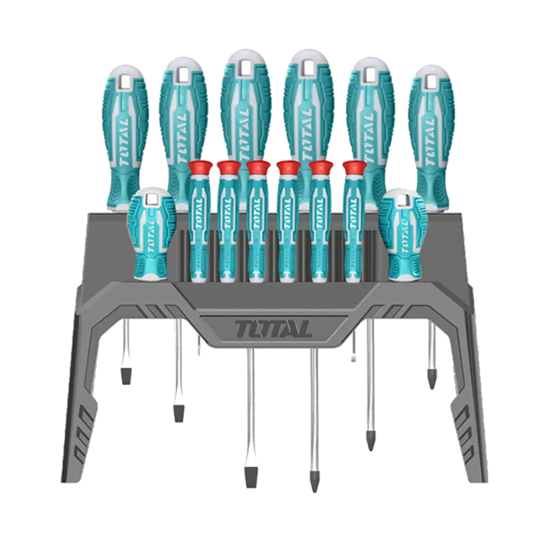 Kit Set Juego Destornilladores 14 Piezas Total Tht250614 1