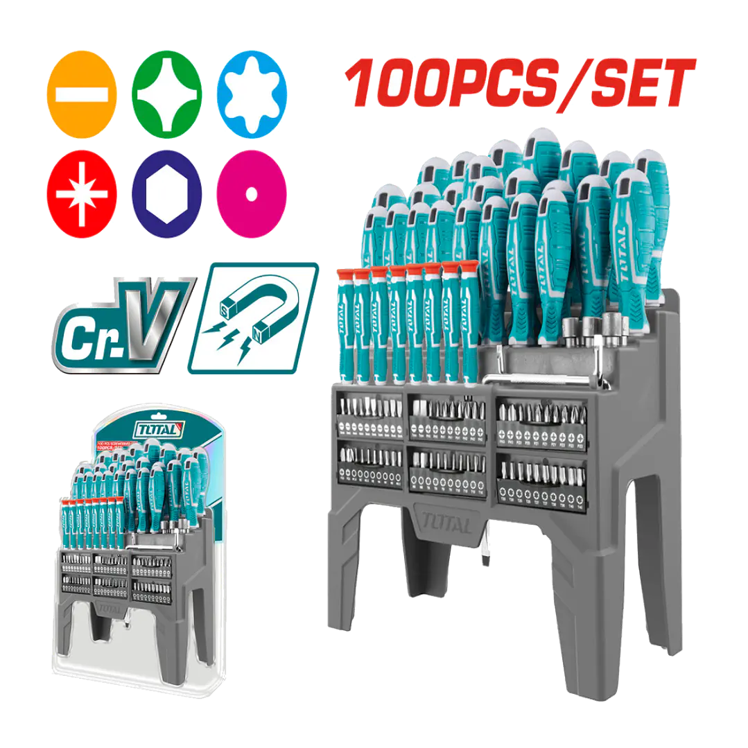 JGO DESTORNILLADOR POR 100PCS TOTAL 1